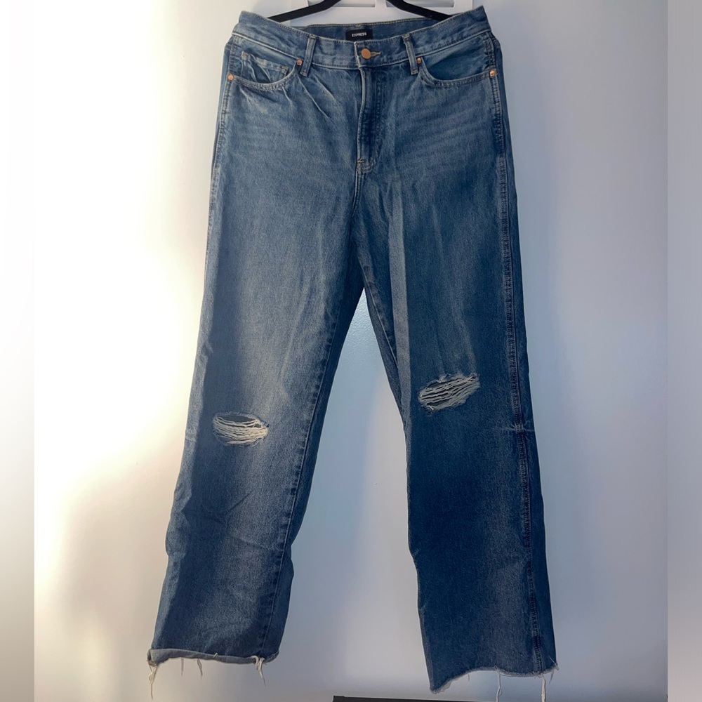 Express Wide Leg High Rise Blue Size 10R